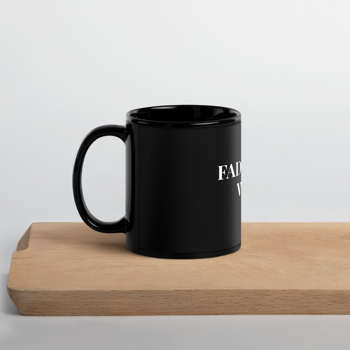 Fade in the Water Black Glossy Mug