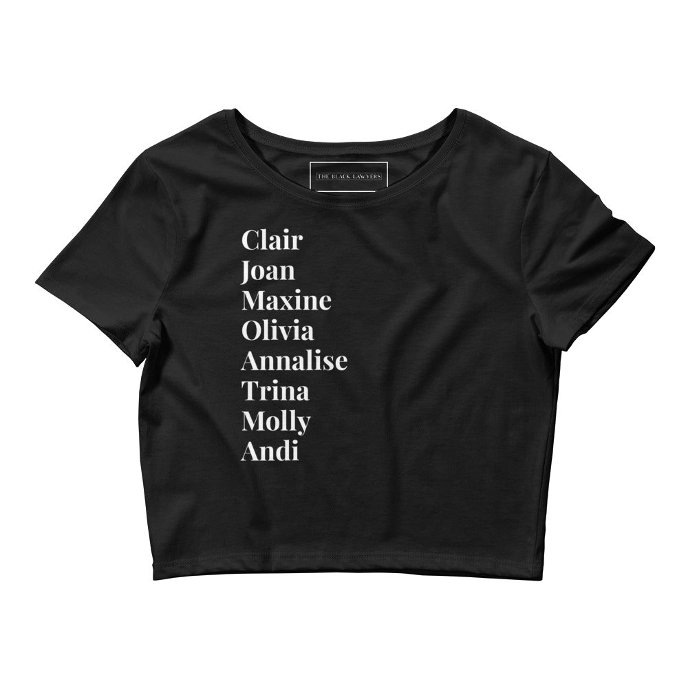 Black TV Lawyer Original 2023 Crop Tee