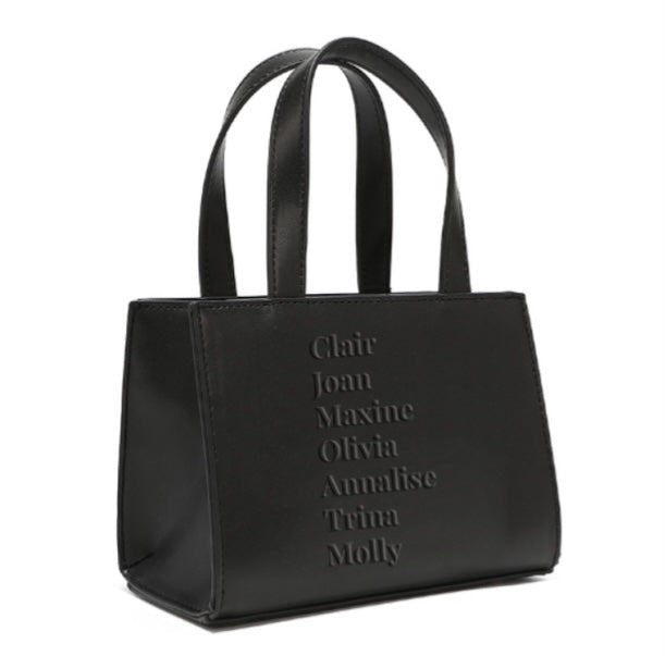 Black TV Lawyers Leather Mini Purse