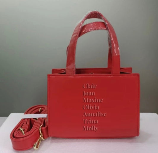 Black TV Lawyers Leather Mini Purse