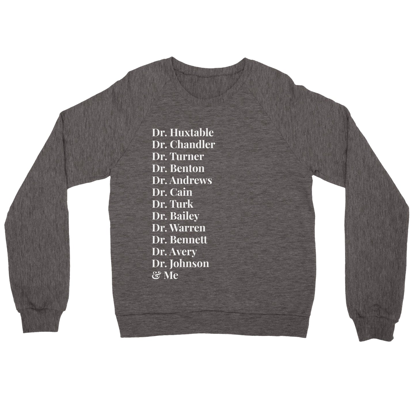 Black TV Doctors & Me Unisex Crewneck Sweatshirt