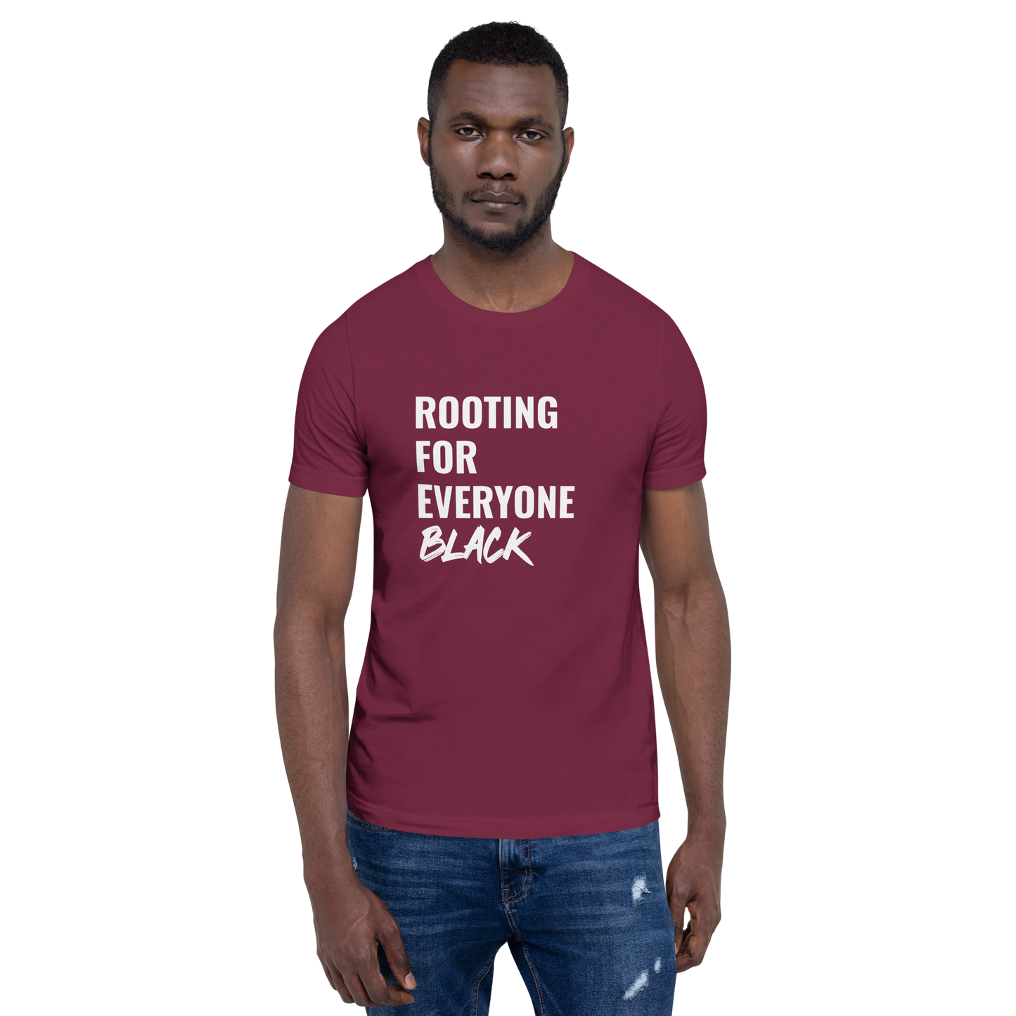 Rooting For Everyone Black Unisex T-shirt