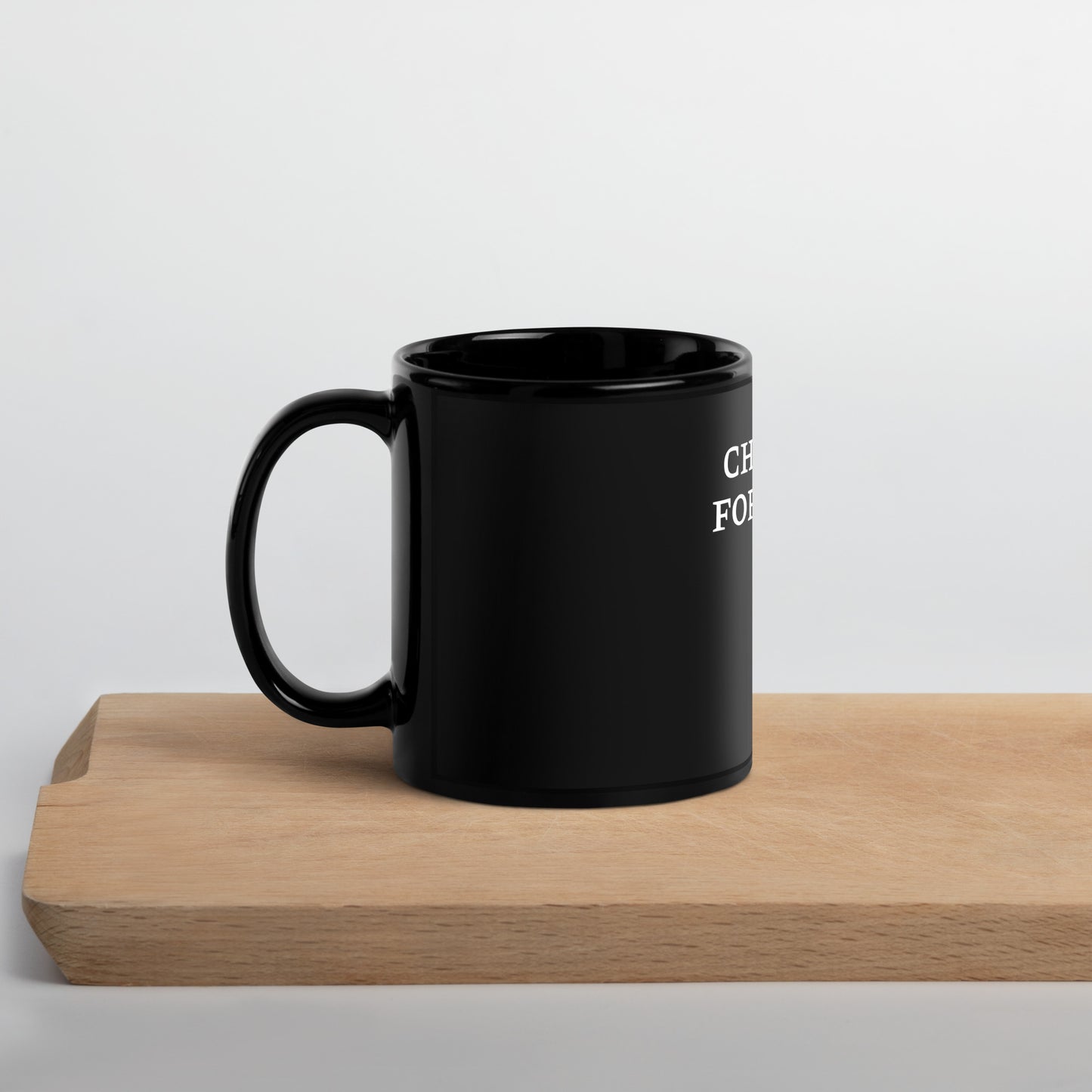 Chairman For Justice Black Glossy Mug