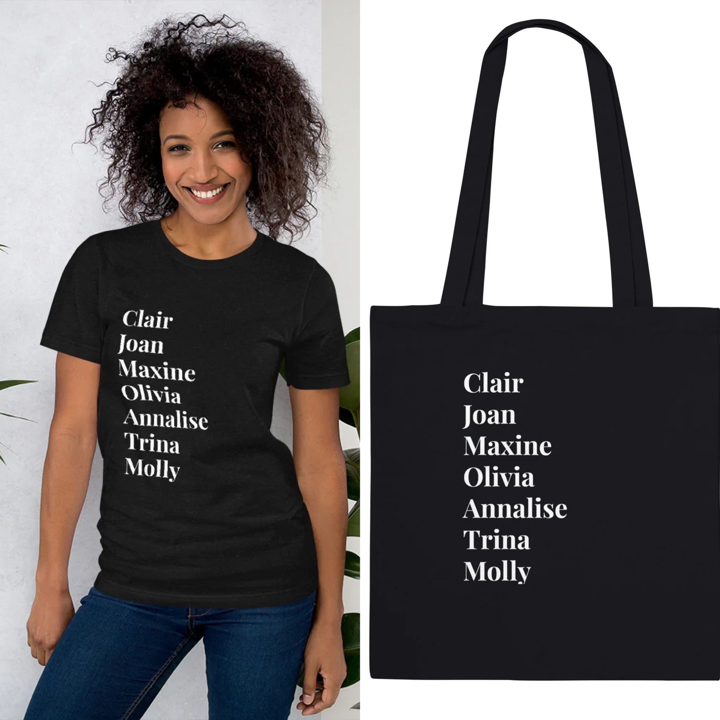 Black TV Lawyers Handbag and Original Unisex T-shirt