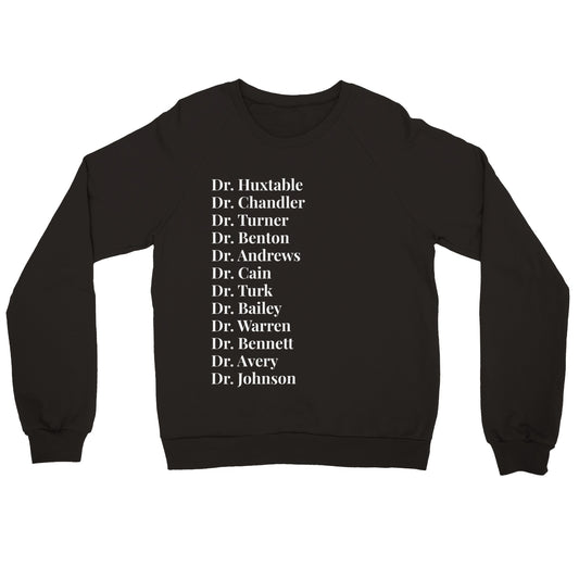 Black TV Doctors Unisex Crewneck Sweatshirt